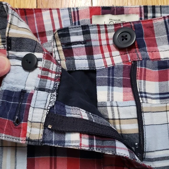 Loft Madris Plaid Skirt size 4 - Picture 3 of 7